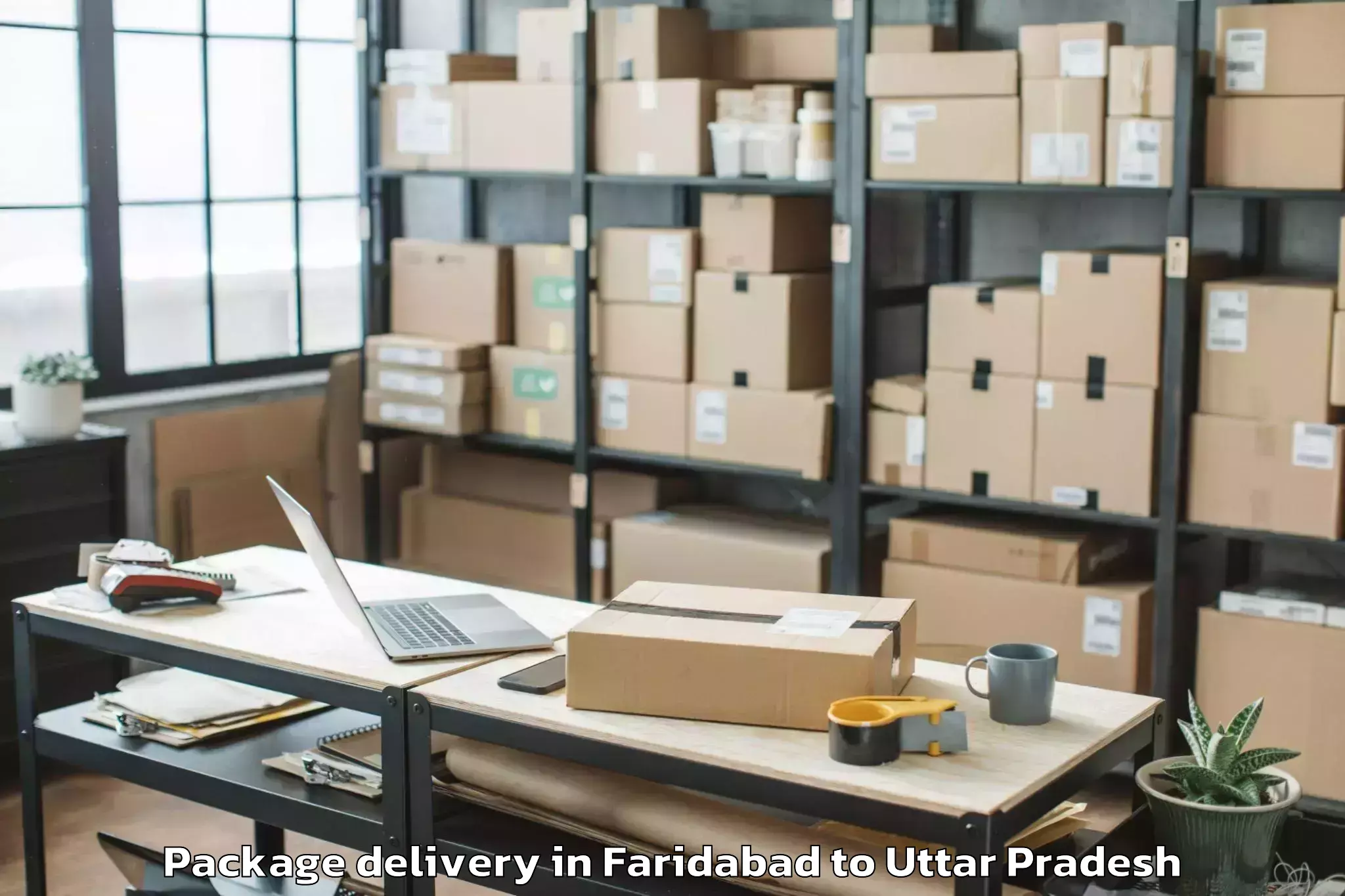 Leading Faridabad to Manjhanpur Package Delivery Provider